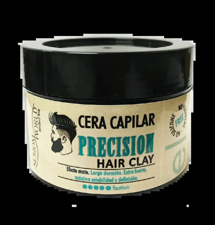 Cera capilar PRECISION Hair Clay efecto mate SIN PARABENOS 125ml. – sesioMWorld