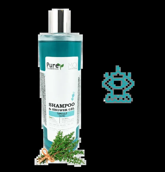 Champú y gel de ducha natural Pure Cosmetics TOMILLO sin parabenos ni siliconas 500ml. – sesioMWorld