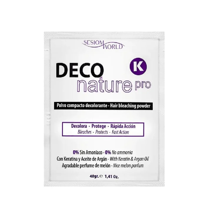 DECO NATURE PRO 0% Sin Amoniaco con Keratina y Argán sobre 40gr. – sesioMWorld