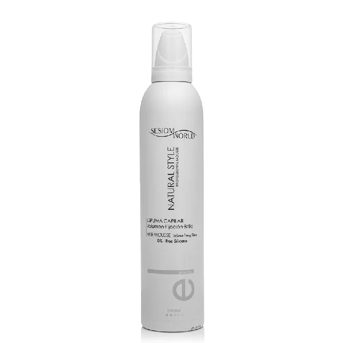 Espuma capilar NATURAL STYLE fijación normal 0% sin silicona 300ml – sesioMWorld