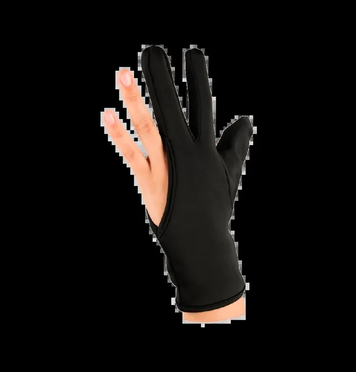 Guante de 3 dedos protector de altas temperaturas negro – sesioMWorld