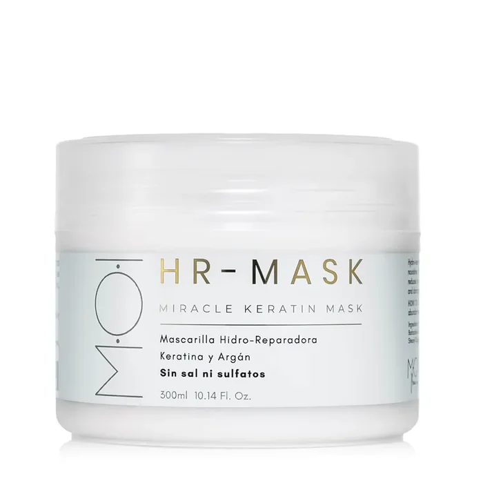 Mascarilla HR-MASK hidro-reparadora Keratina y Argán sin sal sin sulfatos 300ml. – sesioMWorld