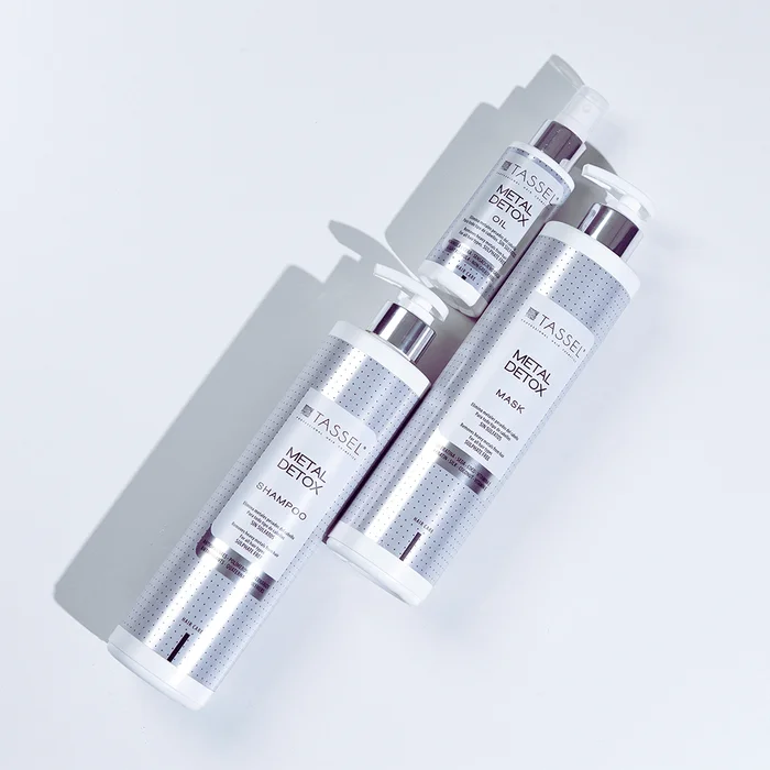 Metal Detox Tassel Tratamiento completo | Purifica y Repara Cabello Dañado por Químicos
