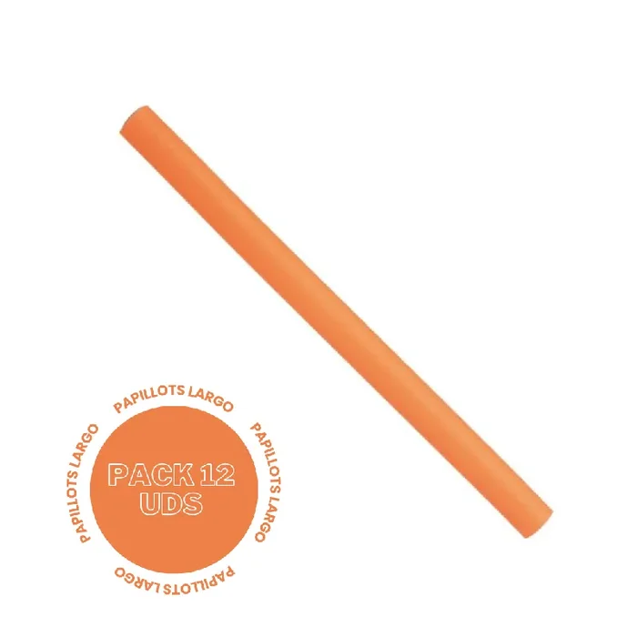 Papillots largos naranjas. Bolsa 12 unidades – sesioMWorld