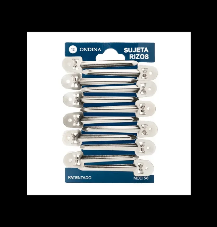 Pinzas metálicas tamaño mediano especial rizos 12 unidades – sesioMWorld