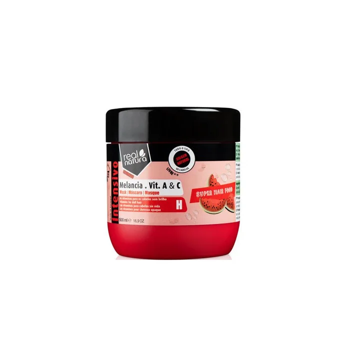 Real Natura Super Hair Food Melância Vitamina A+C Máscara (500ml)