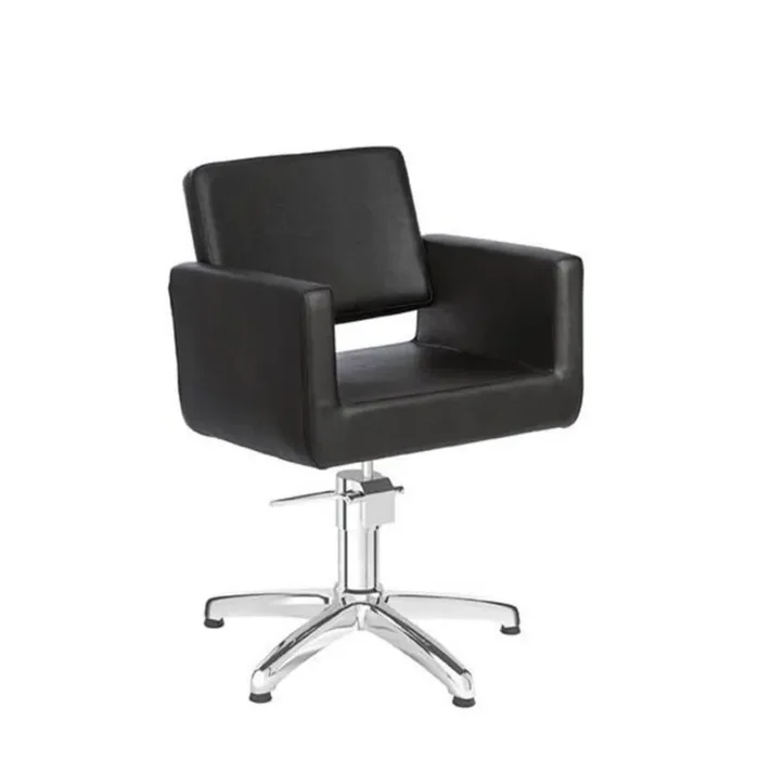 Silla Peluqueria Negra Base Estrella Modelo N1 – sesioMWorld