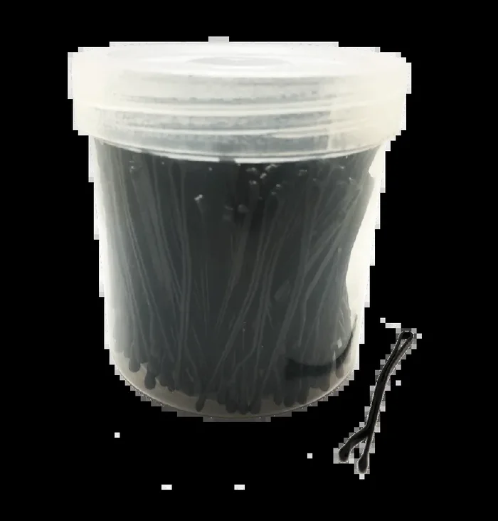 Tarrina de horquillas profesionales CLIP NEGRAS 240 unidades – sesioMWorld
