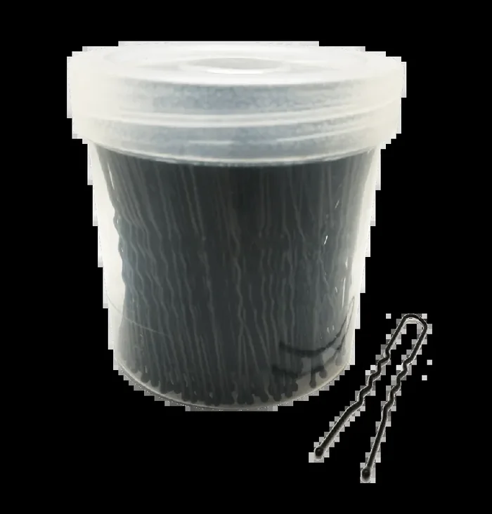 Tarrina de horquillas profesionales INVISIBLES NEGRAS 300 unidades – sesioMWorld