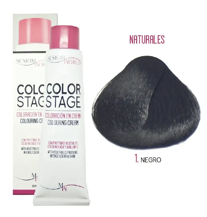 Tinte en crema COLOR STAGE 100ml TONO 1 – sesioMWorld