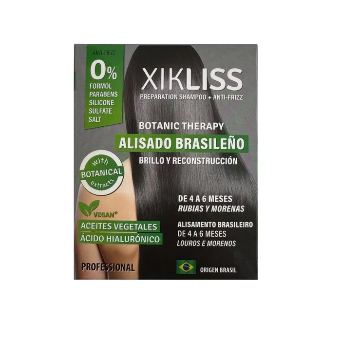 XIK LISS Alisado Brasileño Profesional: ¡Cabello Liso y sin Frizz por 4-6 Meses!