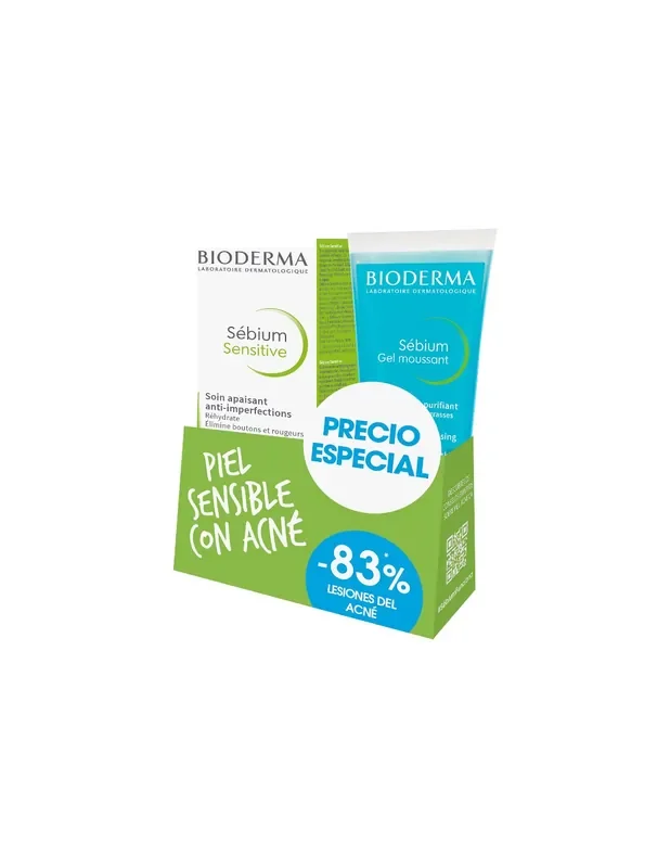 Bioderma Pack Sebium Sensitive 30ml + Sebium Gel Mussant 100ml