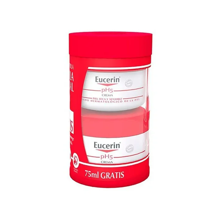 Crema Eucerin Piel Sensible Ph-5. 75 Ml+ 75 Ml