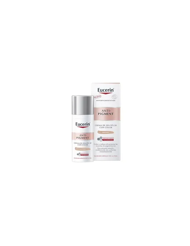 Eucerin Anti-Pigment Crema De Día FPS 30 50 ml, Tono Medio