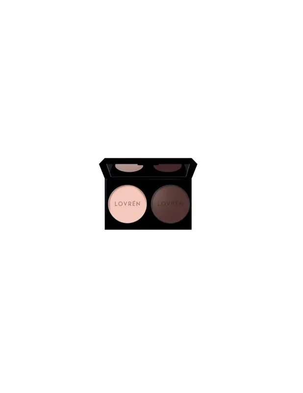 Lovren OM1 Sombra de Ojos Smokey Eyes Blanca y Negra 3.6g