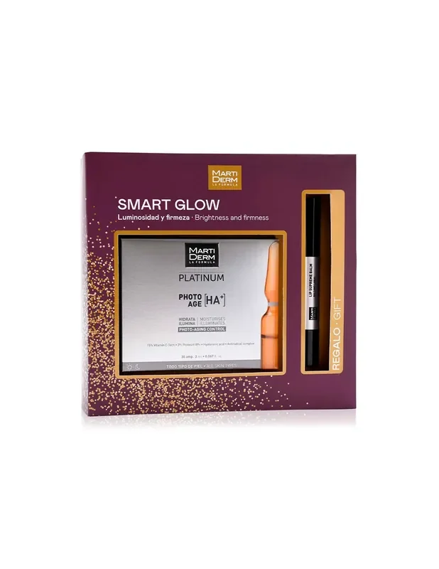 Martiderm Pack Smart Glow Platinum 30 Ampollas + Labial