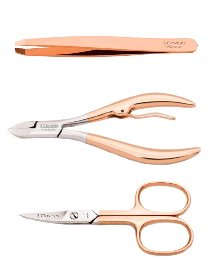 3 Claveles Pack Manicura y Pedicura Oro Rosa