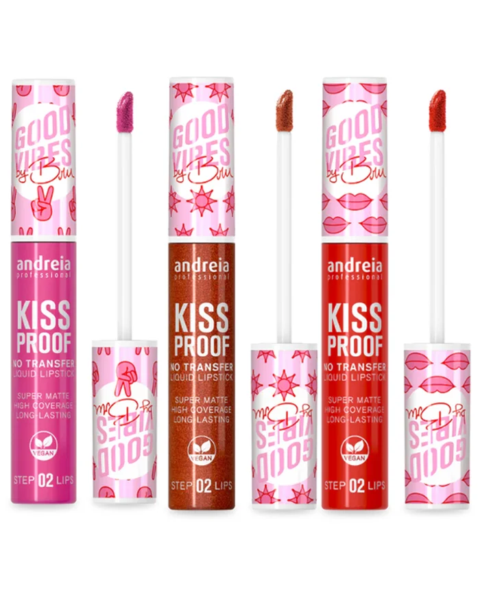 Andreia Kiss Proof Good Vibes by BRU Barra de Labios Líquida