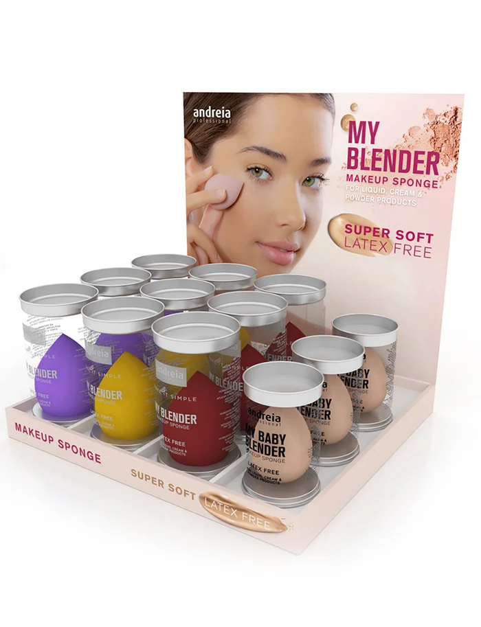 Andreia My Blender Esponja de Maquillaje Expositor 12 uds