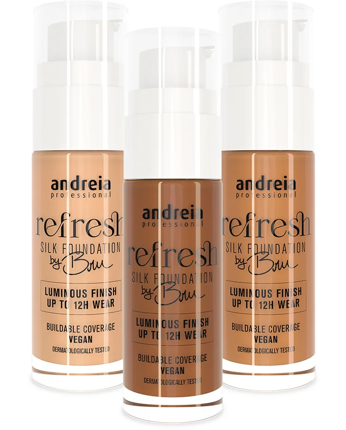 Andreia Refresh Silk Foundation By Bru Base de Maquillaje Vegano