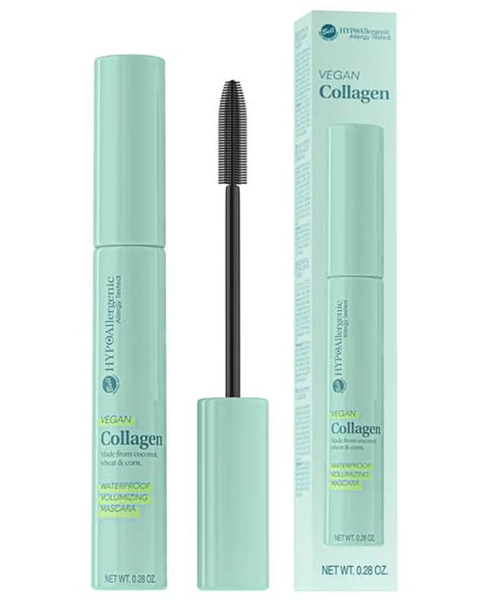 Bell Hipoalergénico Vegan Collagen Máscara de Pestañas Voluminizadora 8GR