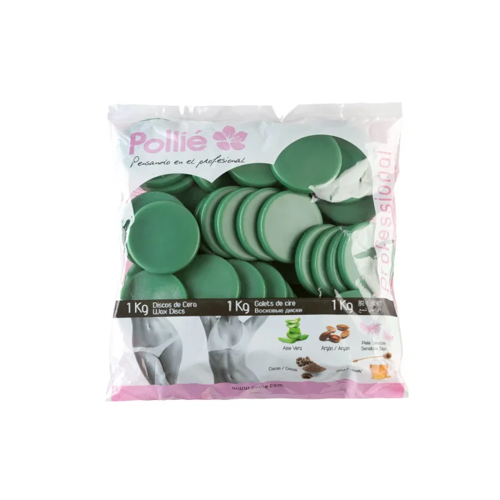 BOLSA 1KG. DISCOS CERA VERDE ALOE VERA