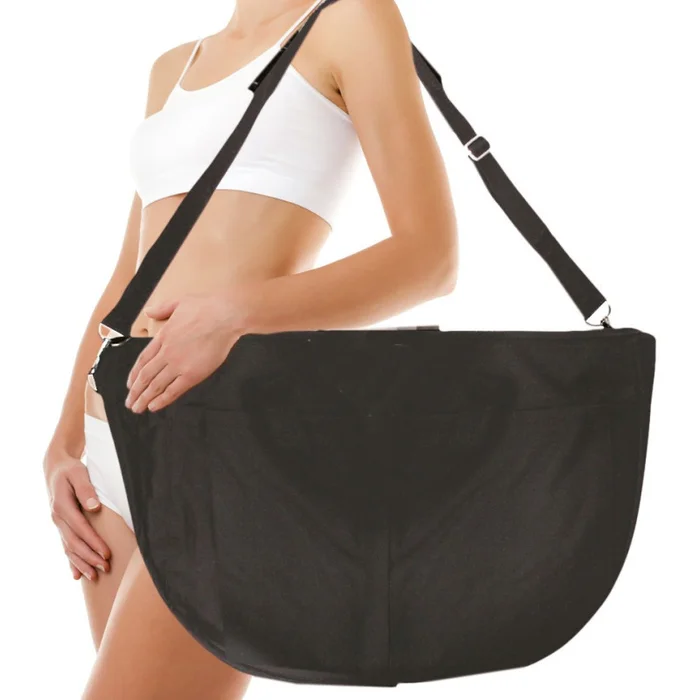 BOLSA PORTA UTILES NEGRA 55X37X18 CM.