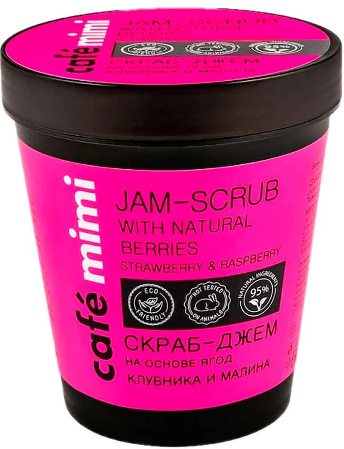Café Mimi Jam-Scrub With Natural Berries. Exfoliante con Frutos Rojos 270gr