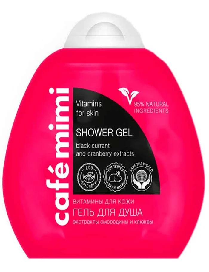 Cafe Mimi Vitamins For Skin Shower Gel. Gel de Ducha con Vitaminas 250ml