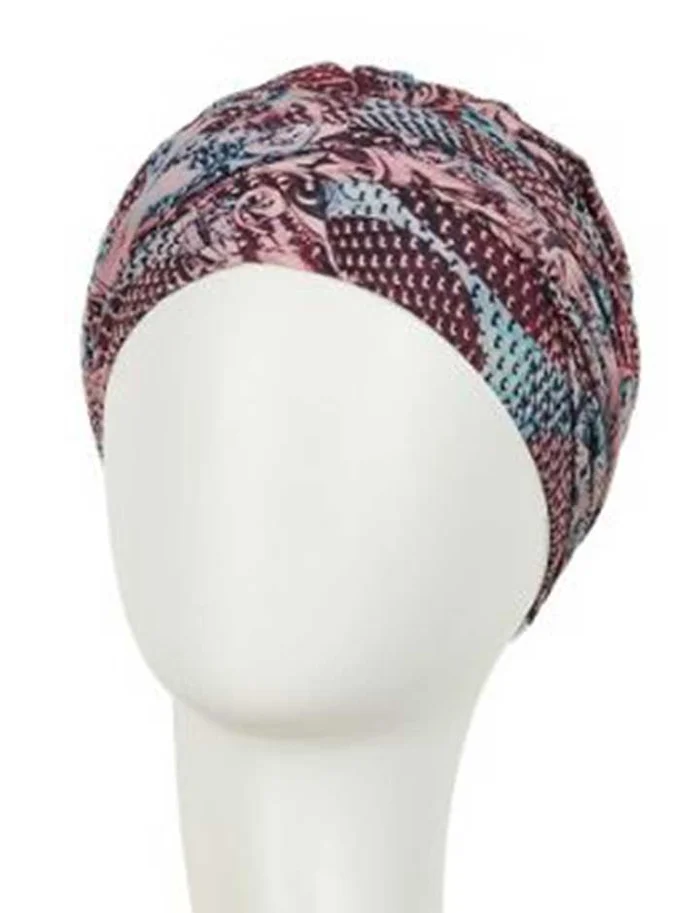 Christine Sapphire Boho Turbante Quimioterapia Talla Única