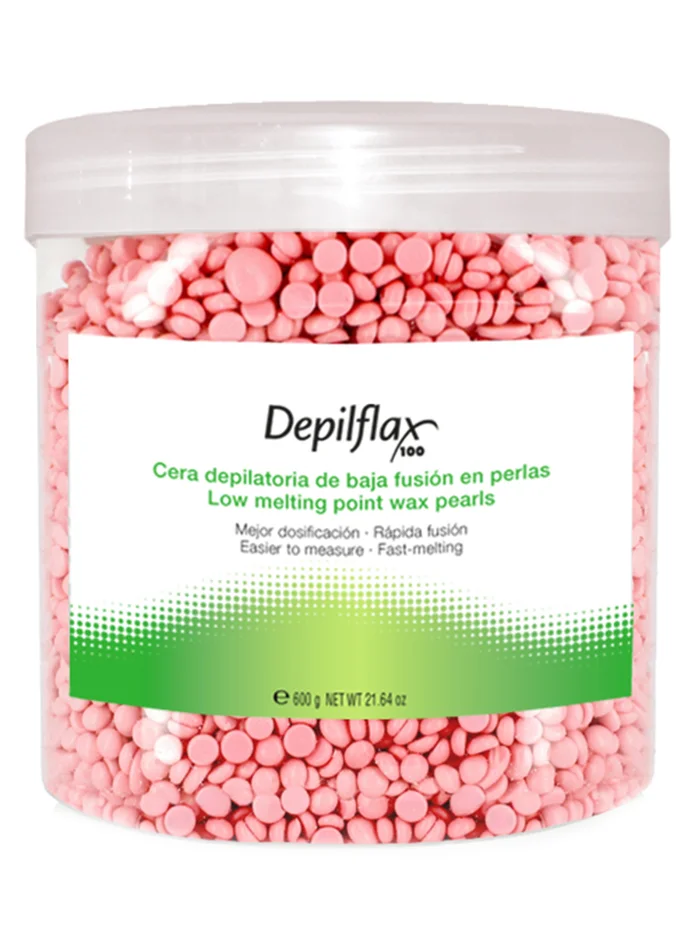 Depilflax Cera Liposoluble de Baja Fusión en Perlas | Cera ROSA 600 gr.