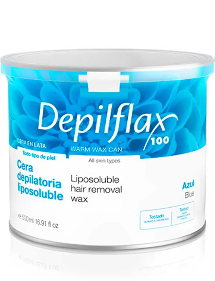 Depilflax Cera Liposoluble Lata Azul 500 ml.