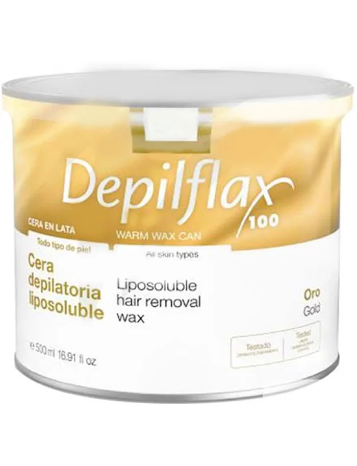 Depilflax Cera Liposoluble Lata Oro 500 ml.
