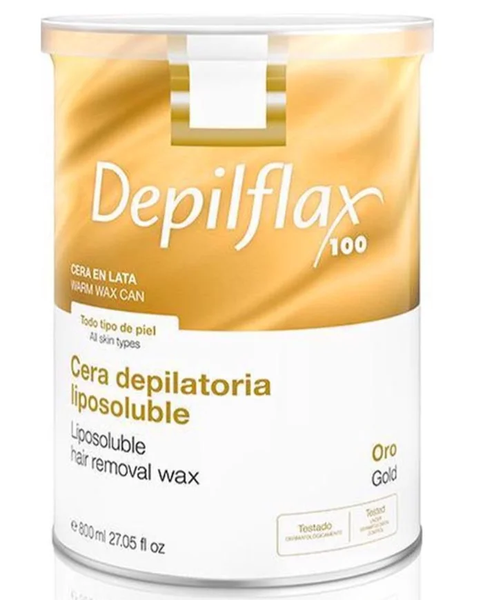 Depilflax Cera Liposoluble Lata Oro 800ml.