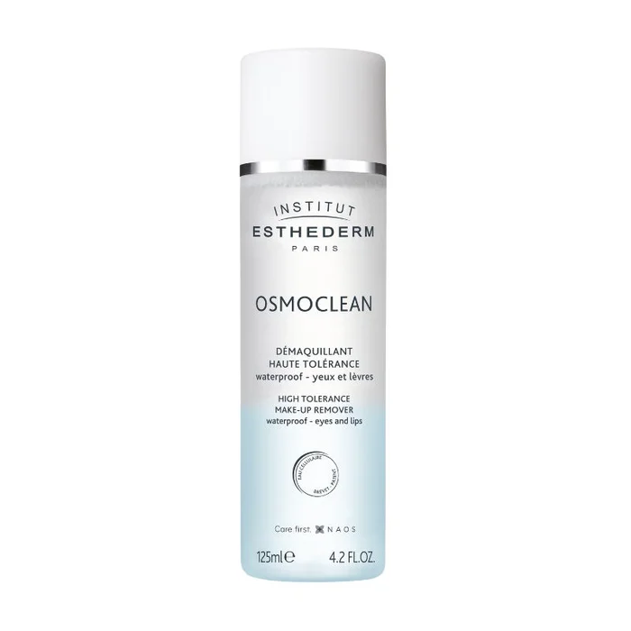 Desmaquillante de alta tolerancia para ojos y labios Osmoclean de Esthederm, 125 ml.