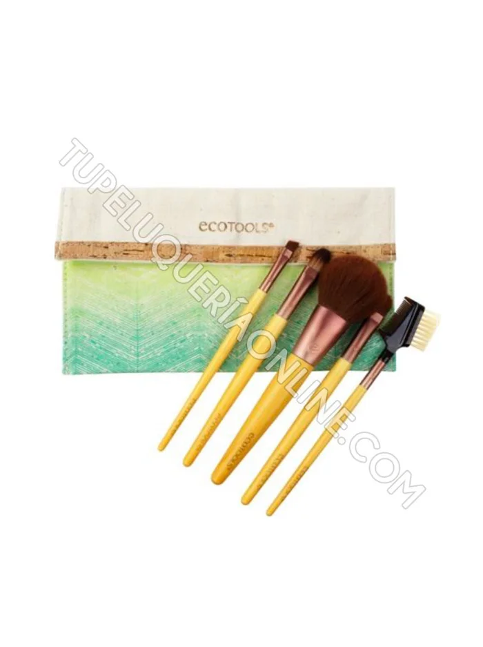 Ecotools 1206 Set de 5 brochas + neceser