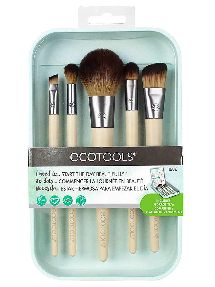 Ecotools Set de 5 Brochas de Maquillaje – Start the Day Beautifully