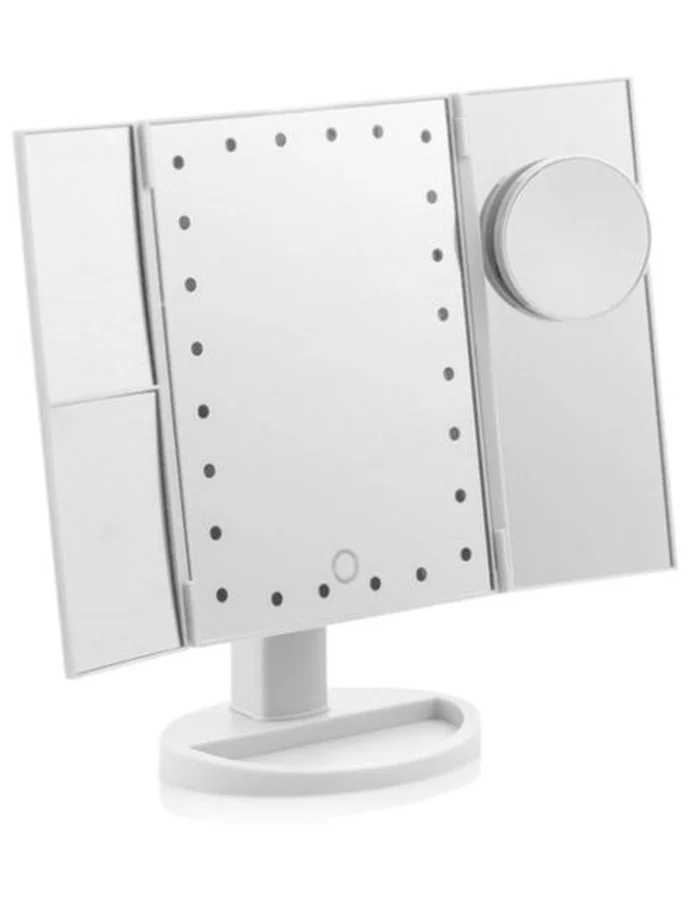 Espejo con Luces Led y Aumento 4 en 1