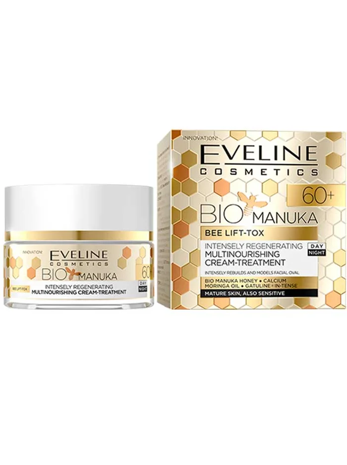 Eveline Cosmetics Bio Manuka 60+ | Crema Multinutricional Pieles Maduras 50ml