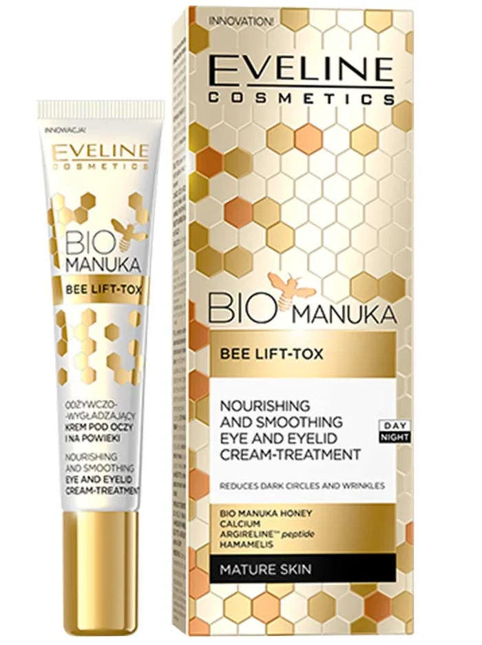 Eveline Cosmetics Bio Manuka Bee Lift-Tox | Crema AntIarrugas para Ojos y Parpados 20ml