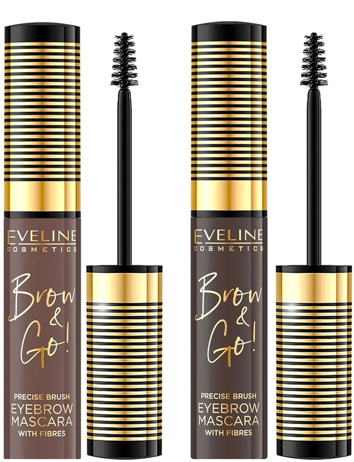 Eveline Cosmetics Brow&Go! Máscara de Cejas con Fibras 6ml