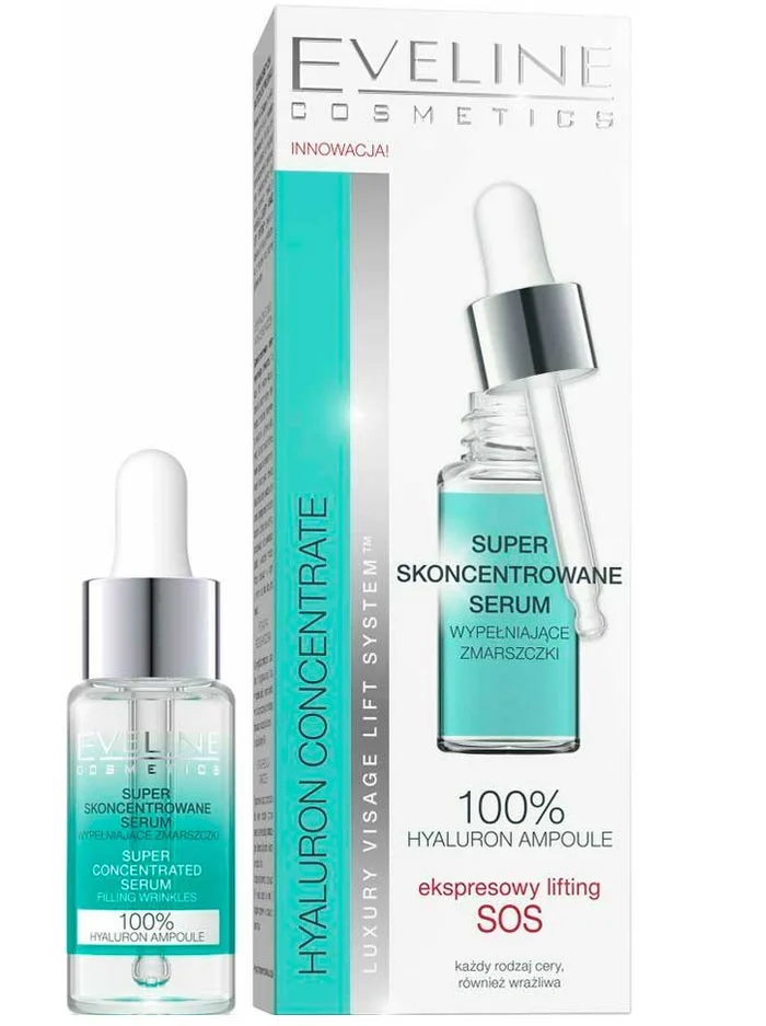 Eveline Cosmetics Hyaluron Concentrate Serum Super Concentrado 18ml