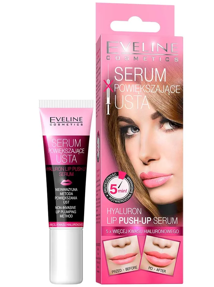 Eveline Cosmetics Hyaluron Lip Push-Up Serum | Serum para Labios Efecto Botox 12ml