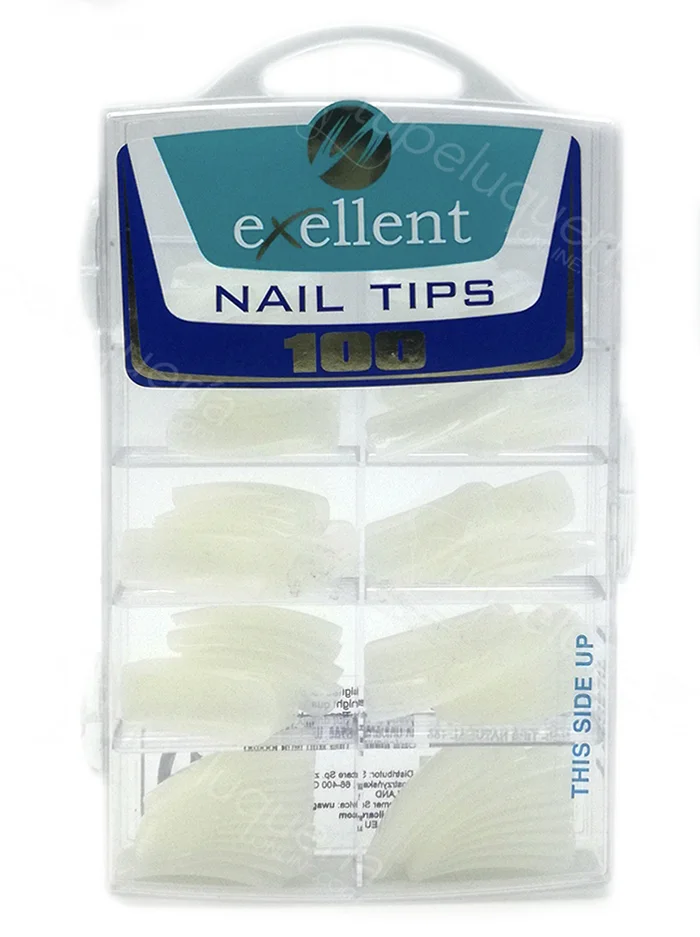 Exellent Nail Tips Natural 100 Uds