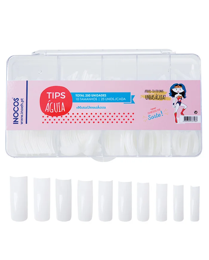 Inocos Tips de Uñas En Forma de Aguila 10 Tamaños Diferentes 250uds