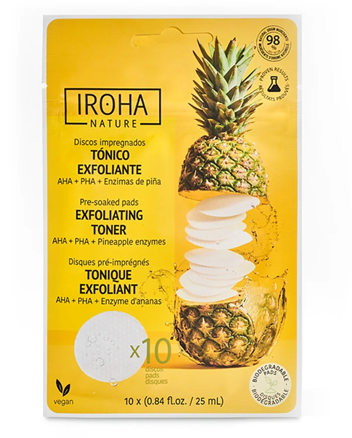 Iroha Nature Discos Tonificantes, Exfoliantes e Iluminadores 10uds