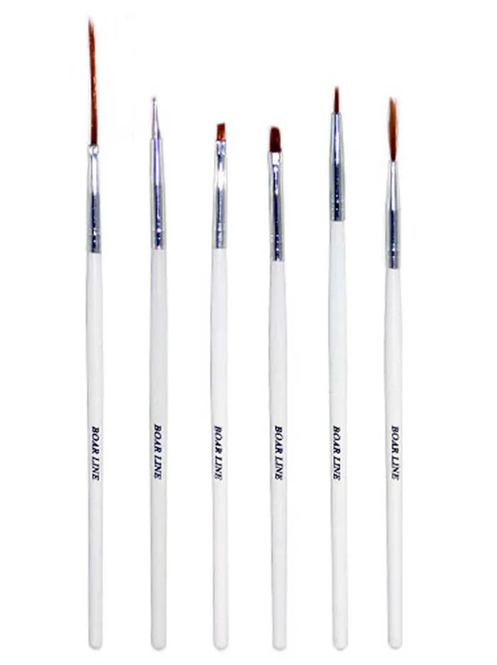 Juego 6 Pinceles Decoración Uñas REF. 750