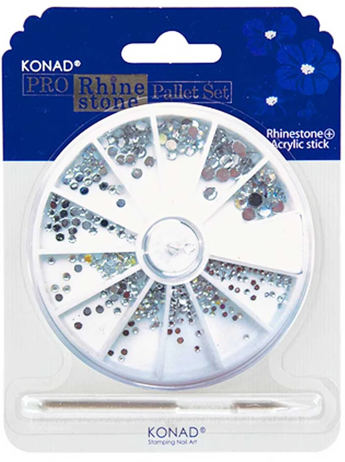 Konad Set decorativo para uñas Pro Rhinestone | Set 7