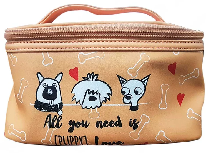 Lady Cotton All You Need Is Puppy Love Neceser extra grande de maquillaje.