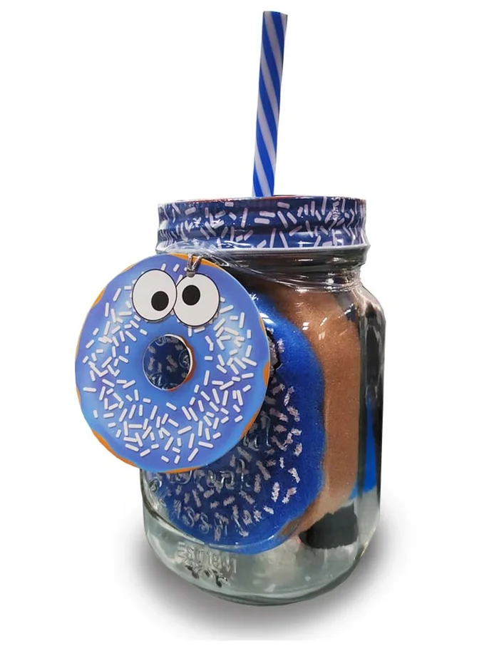 Lady Cotton Kit para baño Monstruo Galletas | Crema, esponja y jarra cristal